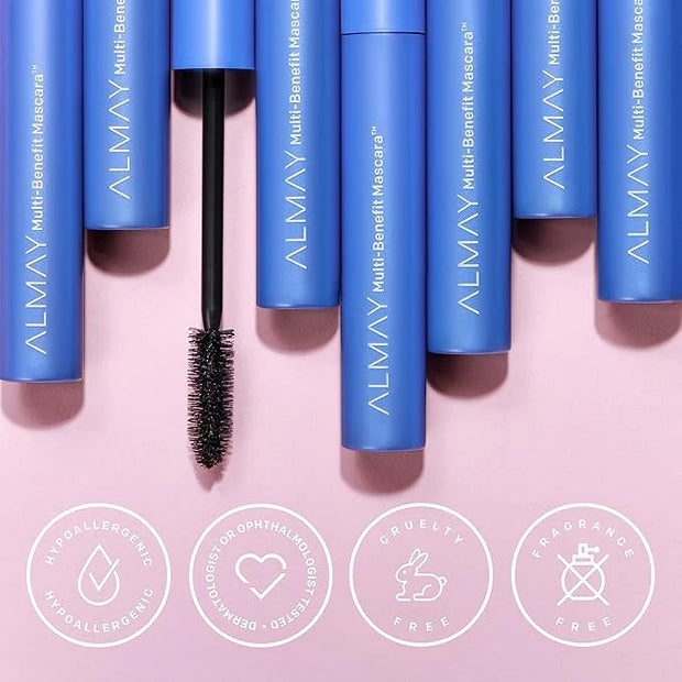 Almay Multi-Benefit Mascara and Eyeliner Duo Value Pack, Black Brown - Product Image