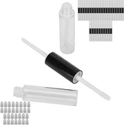 30pcs 5ml Empty Lip Gloss Tubes, Double Ended Refillable Lip Balm Gloss Containers Bottles with Rubber Inserts for Women G...
