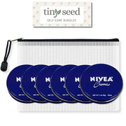 TINY SEED 6-Pack Travel Kit: Creme 1 oz Travel Size Tins. Cream Moisturizer for Face, Hands, and Body. Includes Compliment...