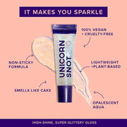 UNICORN SNOT Glitter Lip Gloss - Sparkly Lip Shine - Stocking Stuffers for Women, Gifts for Teen Girls - Vegan & Cruelty-F...