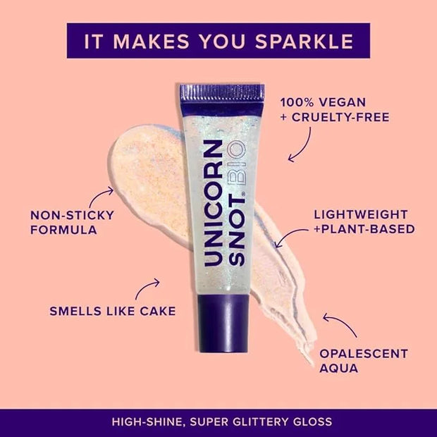 UNICORN SNOT Glitter Lip Gloss - Sparkly Lip Shine - Stocking Stuffers for Women, Gifts for Teen Girls - Vegan & Cruelty-F...