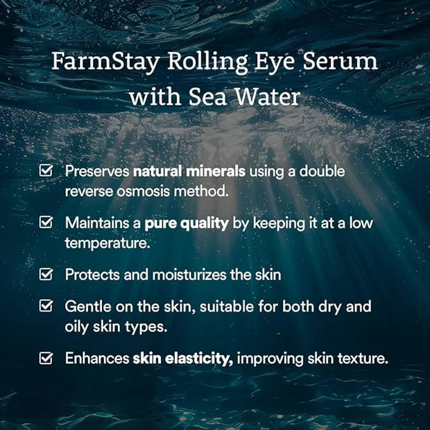 FARMSTAY Vitamin & Collagen Roll-on Eye Serum – Hydrating & Firming Eye Care, Reduces Puffiness, Dark Circles & Fine Lines...