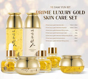 YEDAM YUN BIT Prime Luxury Gold Women Skin Care Set With Skin, Emulsion, Cream, Serum, Wrinkle Care Nourishing And Moistur...