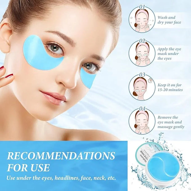 PITHER Under Eye Patches for Dark Circles, Eye Masks for Puffy Eyes Wrinkles Under Eye Bags Firmness 30 Pairs Skin Treatme...