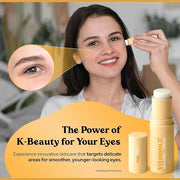 BellaBLISS Vitamin C Eye Balm Stick – Lightweight Under Eye Cream for Puffiness, Dark Circles & Wrinkles – Made in Korea –...