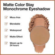 Monochrome Pressed Eyeshadow, Waterproof Neutral Powde Mini Eyeshadow, sombras para ojos, Talc, Paraben & Cruelty Free (H0...