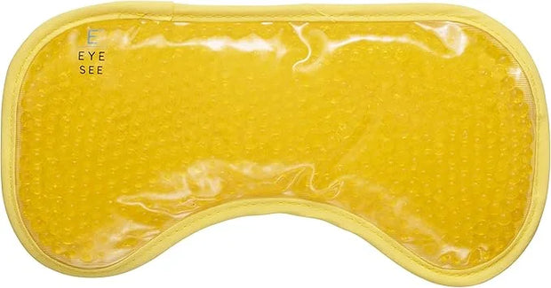 Eye See Plush Gel Eye Mask for Puffy Eyes, Yellow - Cold Eye mask to Treat Dark Circles, Sinuses, Dry Eyes, and for Allerg...