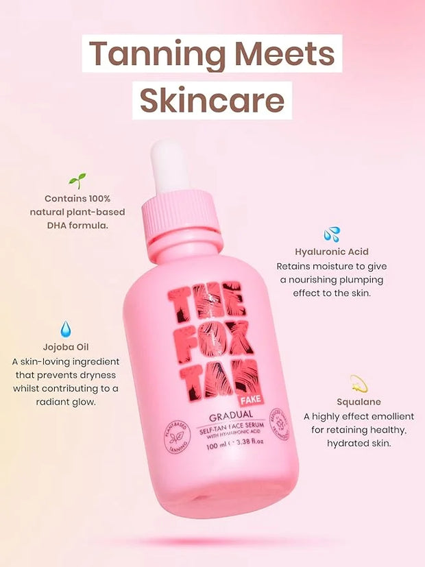 The Fox Tan Sunkissed Duo Bundle, Self-Tanning Face Serum & Body Lotion For Natural Streak-Free Tans, Vegan & Cruelty Free...