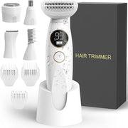 5 in 1 Bikini Trimmer for Women, Electric Razors for Women Shaver Cordless Body Pubic Hair Trimmer Waterproof Facial Hair ...