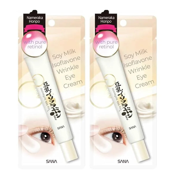 Sana Nameraka Honpo Soy Milk Isoflavone Wrinkle Eye Cream, 20g, Set of 2 - Product Image