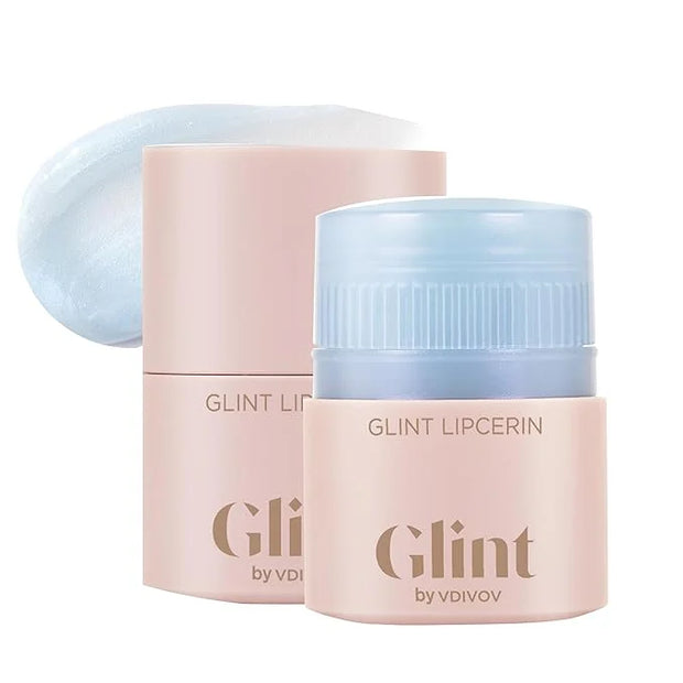Glint Lipcerin (Icy Blue, 0.5fl oz) - Long Lasting Hydrating lip gloss with Shea Butter for a Natural Looking, Korean Skin...