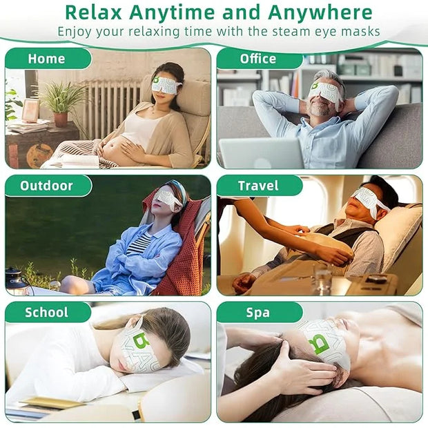 12 Packs Self Heating Eye Masks for Dry Eyes Mothers Day Gifts for Mom Disposable Heated Eye Mask Warm Compress Sleep Mask...