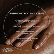 Advanced Clinicals Retinol Body Cream + Hyaluronic Acid Moisturizer 2pc Skincare Set | Face Cream & Body Lotion For Women ...