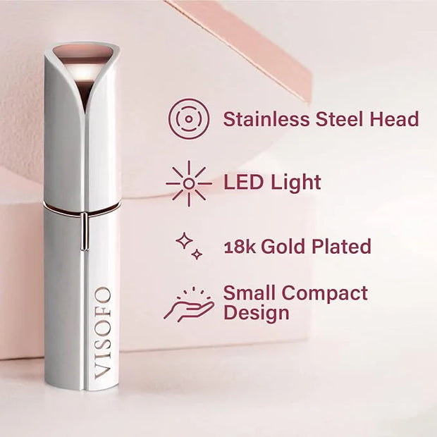 Flawless Facial Hair Removal for Women - Electric Razor Device, Small Dermaplaning Remover Tools Finishing Epilator Trimme...