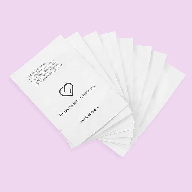 i-Laesh 100 Pairs Eye Pads for Lash Extensions - 100% Natural Aloe Vera Hydrogel Gel Under Eye Pads - Lint Free, Stick Wel...