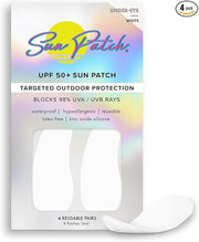 Reusable Under Eye Sunblock Patches, 100% Silicone Sunscreen Under Eye Patches for UV Protection, Face Stickers with UPF 5...