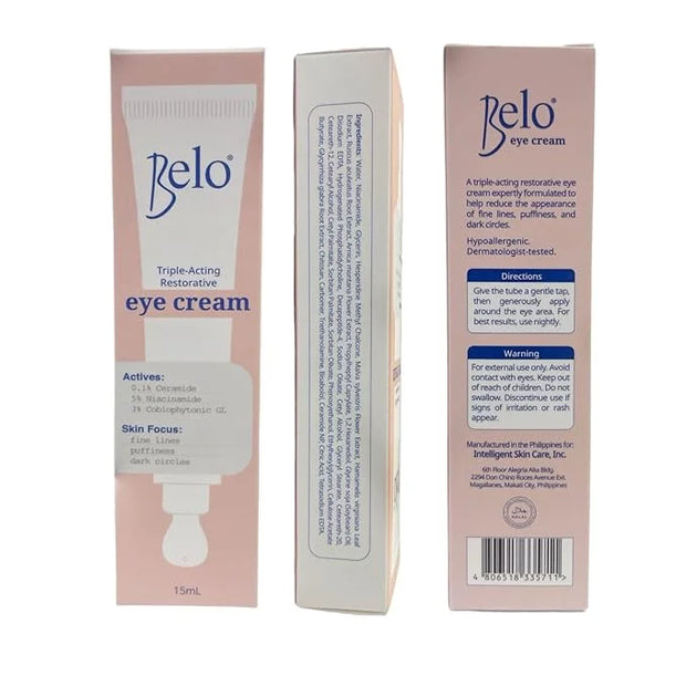 Belo Triple-Acting Restorative Eye Cream, for Fine Lines, Puffiness and Dark Circles, 15ml - Product Image