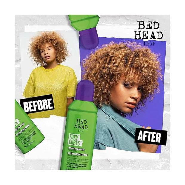 TIGI Bed Head Foxy Curls Curly Hair Mousse for Strong Hold 8.4 oz - Product Image