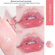 Fruit Pearlescent Plumping Lip Oil, Lip CarePearl & Shimmer Mini Lip Gloss Kit, Lip Care Hydrating Lip Gloss Tinted Lip Ba...
