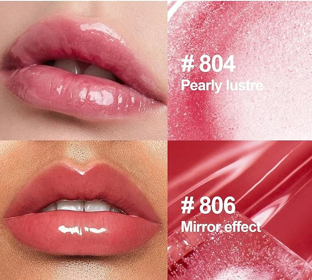 MAEPEOR Moisturizing Lipgloss Set 6PCS Smooth Shiny Lip Gloss Neutral Nude Nourishing Glossy Lipgloss for Women and Girls ...