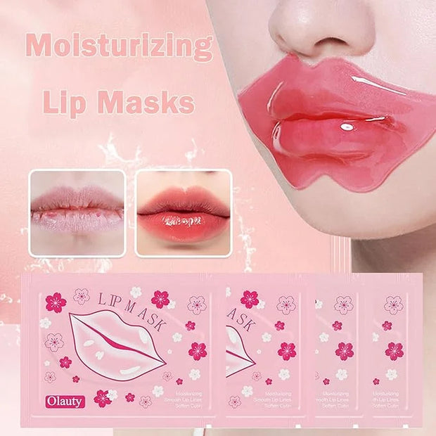 30 Pairs 24K Gold Lip & Under Eye Mask Set - Hydrating Gel Pads for Dry Lips & Dark Circles | Skincare with Hyaluronic Aci...