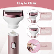 Womens Electric Razor, 4 in 1 Face Shaver for Women, Facial Hair Remover for Women, Electric Women Bikini Trimmers for Leg...