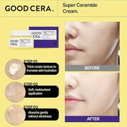 HOLIKA HOLIKA Good Cera Super Ceramide Cream | Soothing Facial Cream & Skin Moisturizer | Ceramide Cream Korean Moisturize...