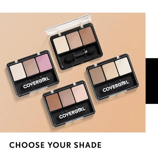 COVERGIRL - Eye Enhancers 3-Kit Eyeshadow, silky, sheer formula, double ended applicator, 100% Cruelty-free - Product Image