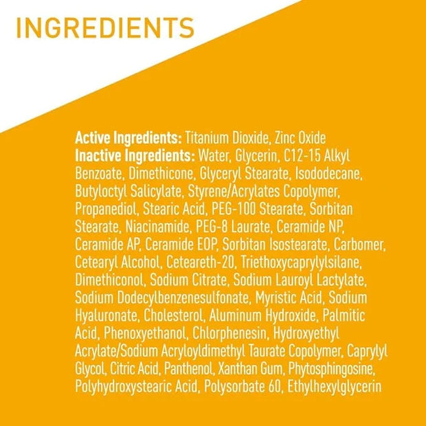 CeraVe 100% Mineral Sunscreen SPF 30 | Face sunscreen With Zinc Oxide & Titanium Dioxide | Hyaluronic Acid + Niacinamide +...