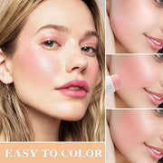 Cream Blush Stick with Brush and Makeup Sponge,Waterproof Multi Cream Makeup Stick,Lightweight,Long-lasting,2 in 1 Multi B...