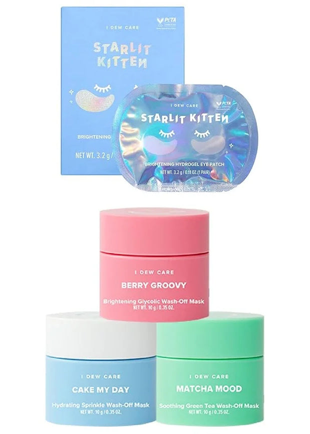 I DEW CARE Hydrogel Eye Patch - Starlit Kitten, 5 EA + Mini Scoops Bundle - Product Image