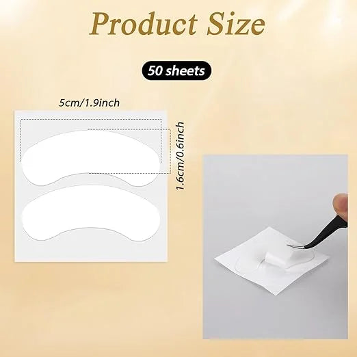 100 PCS Foam Eye Pads Lash Extensions, Under Eye Pads for Lash Extensions Eyelash Pads Sticky Lash Eye Pads Lint Free Lash...