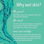 Curel Hydra Therapy In Shower Lotion, Wet Skin Moisturizer for Dry or Extra-dry Skin, with Advanced Ceramide Complex, 12 O...