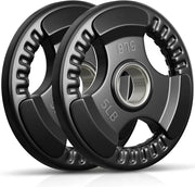 Holleyweb Weight Plates Olympic Rubber Grip Plates 2-Inch - Product Image