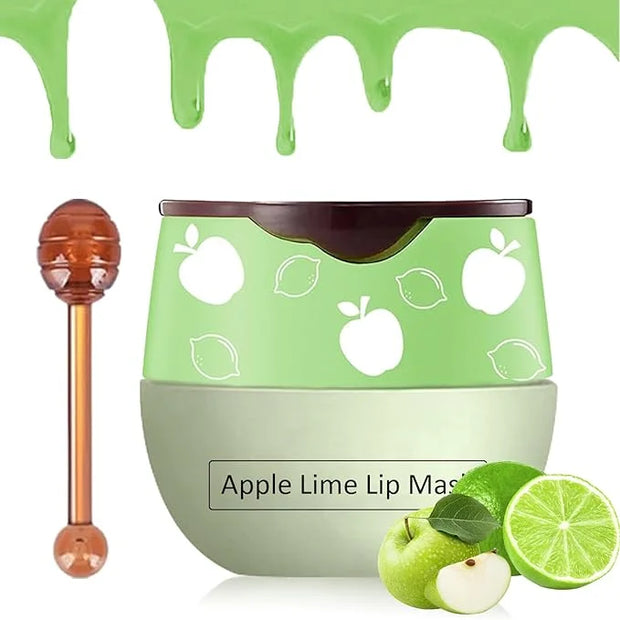 Bee Lip Balm Honey Pot,Watermelon Lip Lime)