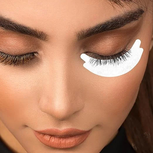 100 PCS Under Eye Pads for Lash Extensions, Foam Eye Pads Lash Extensions Sticky Lash Pads Lint Free Lash Lift Pads Eyelas...