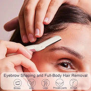 Face Razors for Women, Reusable Handle with 19 Microblades, Dermaplane Razor for Women Face, Eyebrow & Facial Razors, Peac...