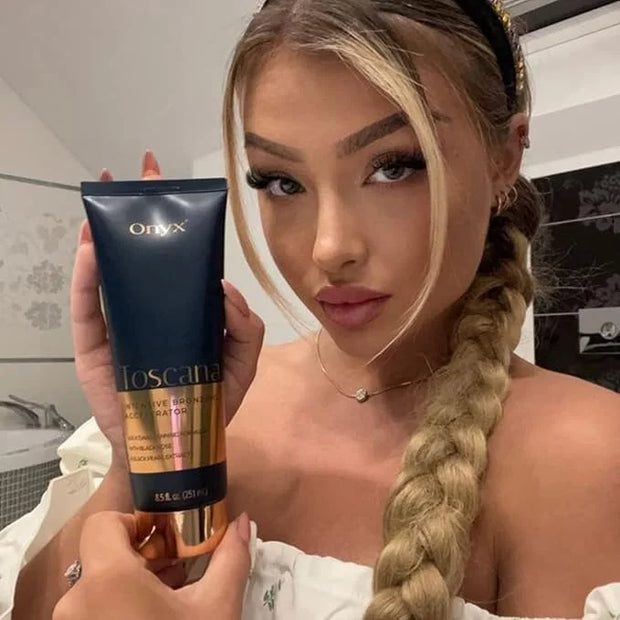 Onyx Toscana Intensive Bronzing Accelerator | Bronzing Tanning Lotion for Tanning Beds | Streak & Stain Free Tanning Lotio...