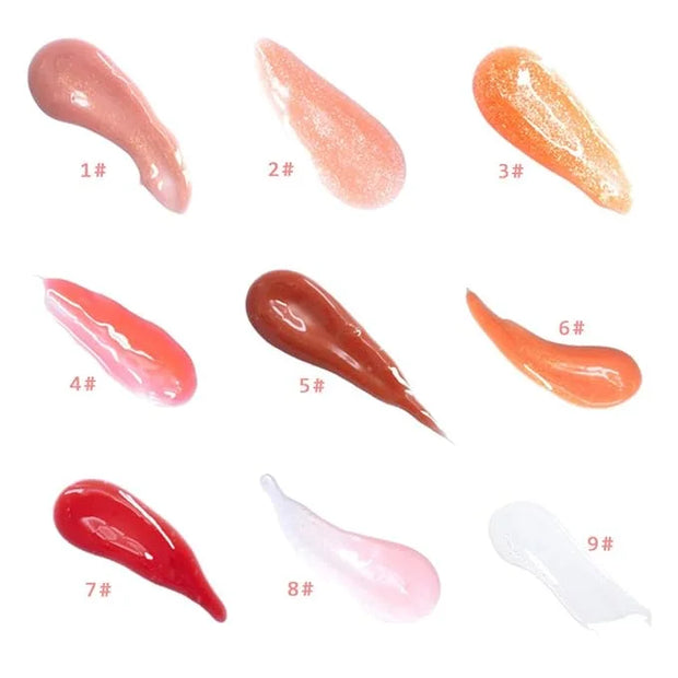MAEPEOR Plumping Lipgloss 9 Colors Moisturizing Lip Plumper Shiny Jelly Lip Gloss (High Shine, 05#Brown Red) - Product Image