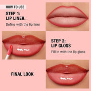 LANGMANNI 6 Matte Lip Liner With 6 Nourishing Lip Oil Lip Gloss Set, Long-Lasting And Hydrating 2 IN 1 Makeup Set, Beauty ...