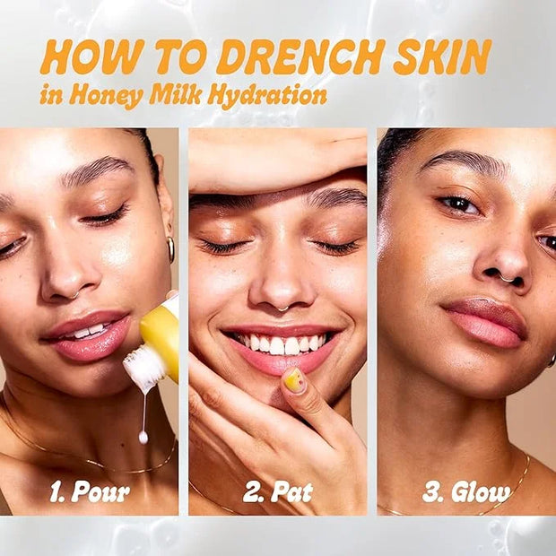Farmacy Hydrating Essence - Hydrating Honey Milk Toner + Facial Essence to Soothe, Moisturize and Strengthen Skin Barrier ...