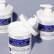 Advanced Clinicals 10% Glycolic Acid + Lactic Acid Lotion Exfoliant Moisturizing Cream With Hyaluronic Acid Moisturizer | ...
