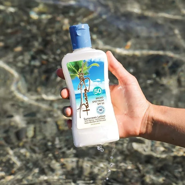Panama Jack Sunscreen Suntan Lotion - SPF 50, Broad Spectrum UVA/UVB Protection, PABA, Paraben, Gluten & Cruelty Free, Wat...