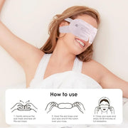 Disposable Hyaluronic Acid Eye Masks for Sleep & Relaxation, Heated Steam Eye Masks for Spa & Travel,Relieving Dry Eyes, D...