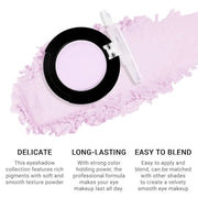 Monochrome Matte Eyeshadow Makeup Palette, Highly Pigmented Light Purple Eyeshadow Palette, Matte Pressed Powder Eye shado...