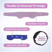 NEWGO Bundle of Gel Eye Mask and Headache Ice Pack Purple - Product Image