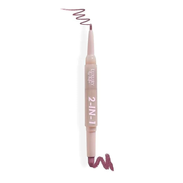 2 in 1 Lipstick Lipliner Retractable Pencil Semi Vegan,