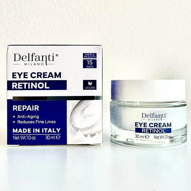 Delfanti-Milano • RETINOL REPAIR EYE CREAM • Anti Aging • Reduces Fine Lines • Fast Result • Vegan • Made in Italy - Produ...