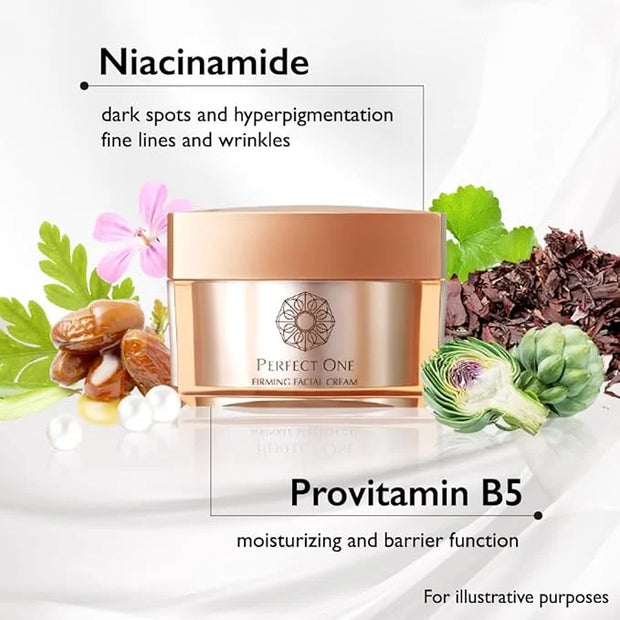 Perfect One Japanese Skincare Trio: Niacinamide, Collagen & Hyaluronic Acid Set - Firming Facial Cream, Firming Body Cream...