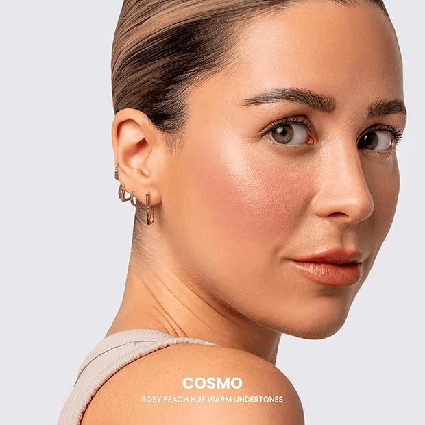 Phase Zero Makeup Powder Blusher - "Cosmo" - 4g / 0.141 oz - Full Coverage, Natural Blush - Soft, Buildable Pink, Coral, P...